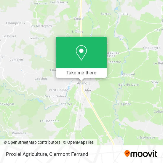 Proxiel Agriculture map