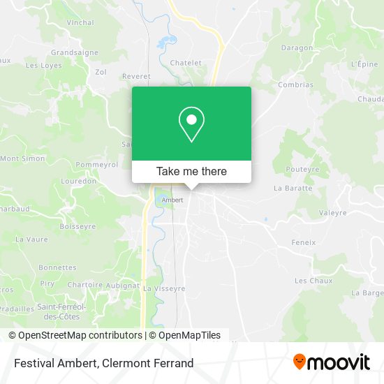 Festival Ambert map