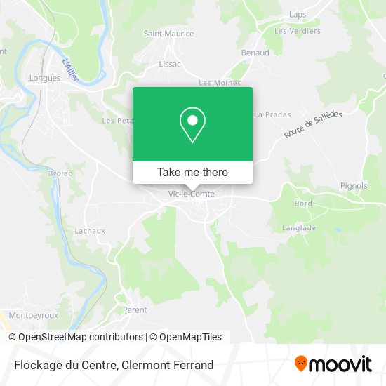 Flockage du Centre map