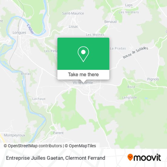 Entreprise Juilles Gaetan map