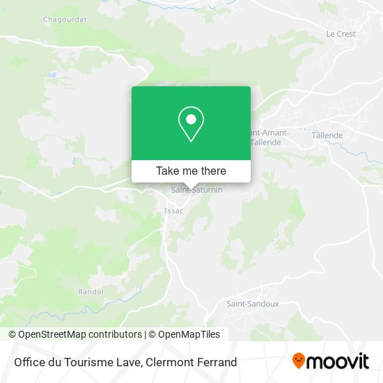 Office du Tourisme Lave map