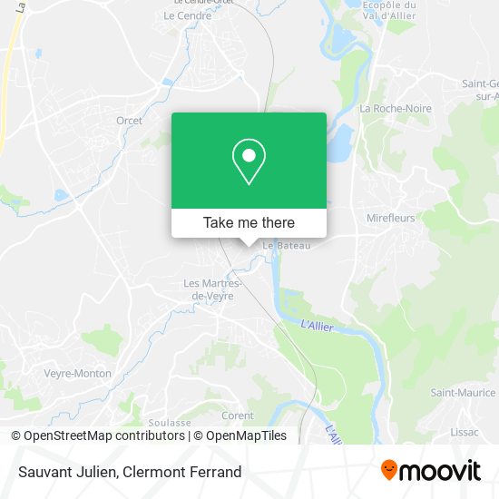 Sauvant Julien map