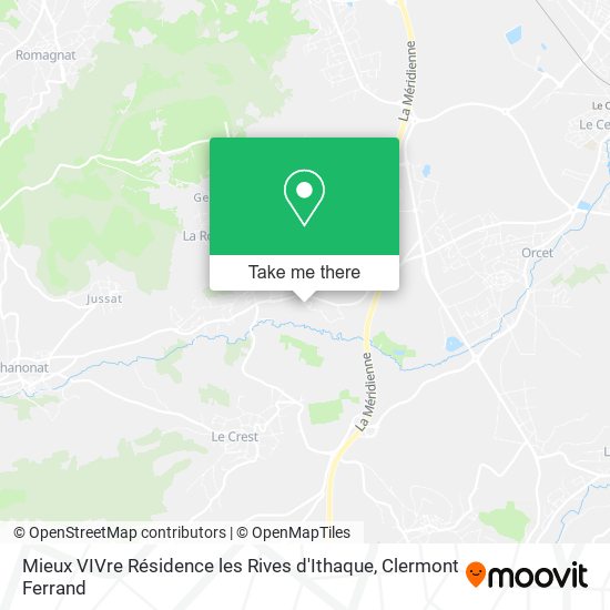 Mieux VIVre Résidence les Rives d'Ithaque map