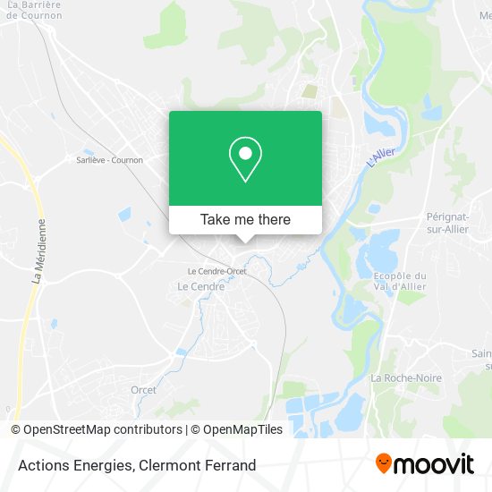Actions Energies map