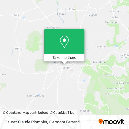 Gauraz Claude Plombier map