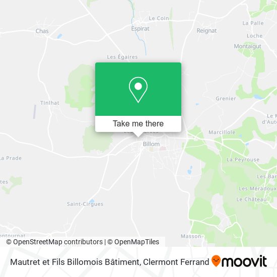 Mautret et Fils Billomois Bâtiment map