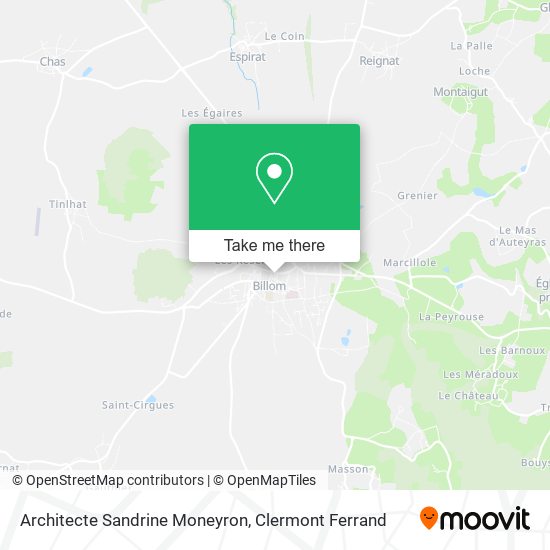 Architecte Sandrine Moneyron map