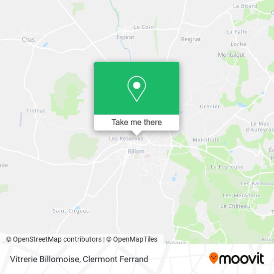 Vitrerie Billomoise map