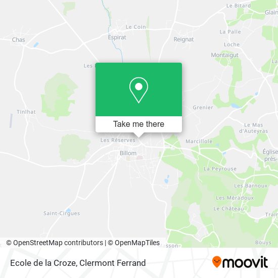 Ecole de la Croze map