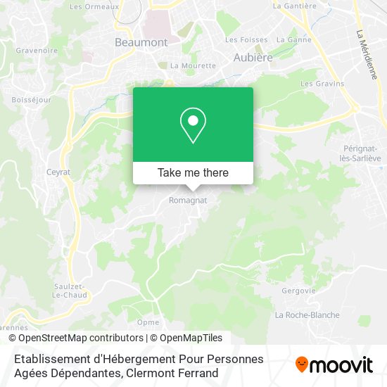 Etablissement d'Hébergement Pour Personnes Agées Dépendantes map