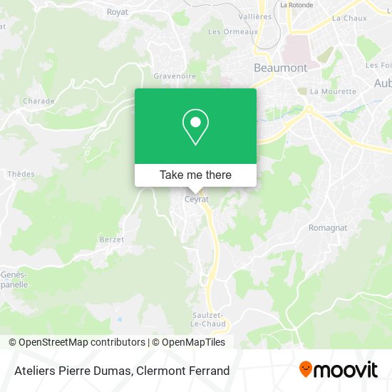 Ateliers Pierre Dumas map