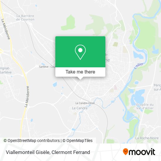 Viallemonteil Gisèle map