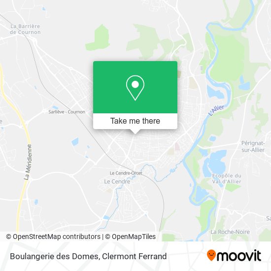Boulangerie des Domes map