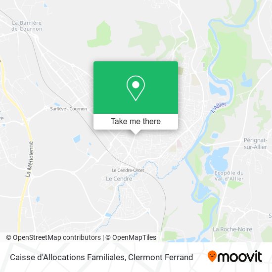 Caisse d'Allocations Familiales map