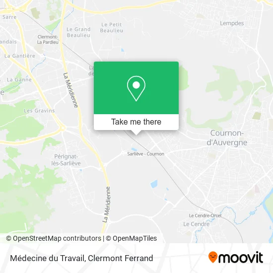 Médecine du Travail map