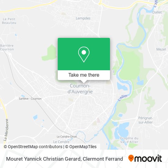Mouret Yannick Christian Gerard map