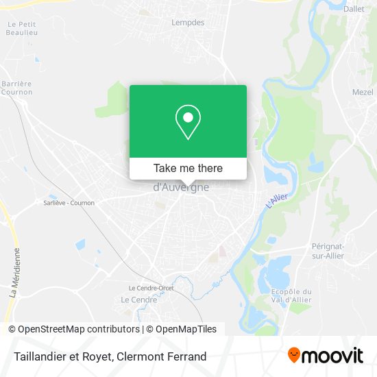 Taillandier et Royet map