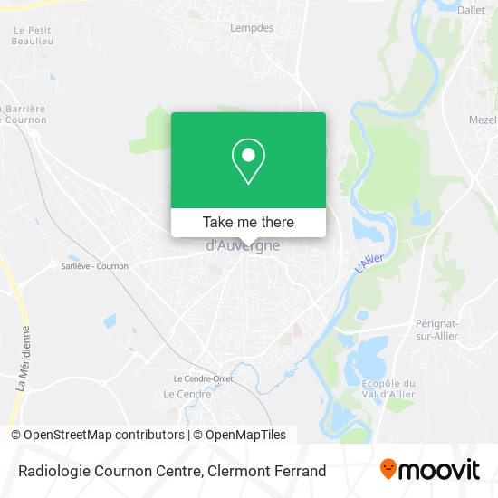 Mapa Radiologie Cournon Centre
