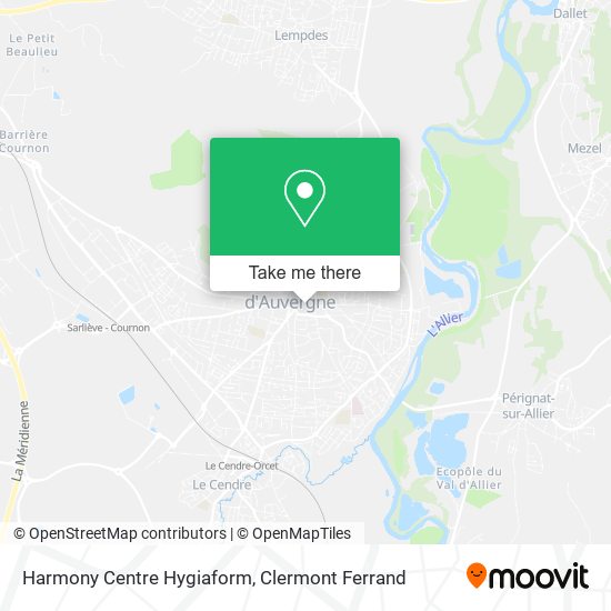 Harmony Centre Hygiaform map