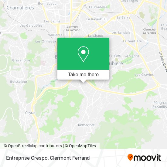 Entreprise Crespo map