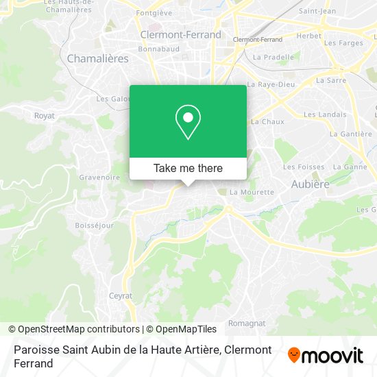 Paroisse Saint Aubin de la Haute Artière map