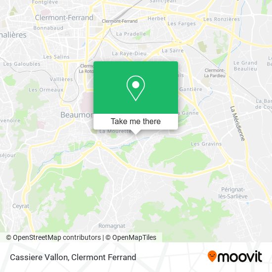 Cassiere Vallon map