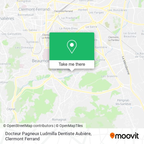 Docteur Pagneux Ludmilla Dentiste Aubière map