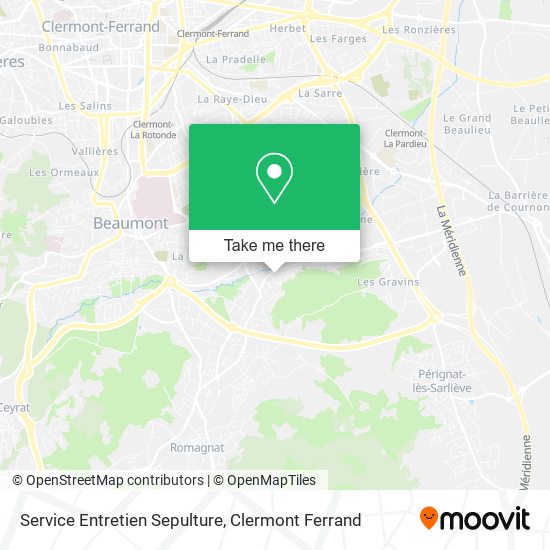 Service Entretien Sepulture map