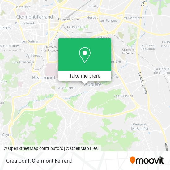 Créa Coiff map