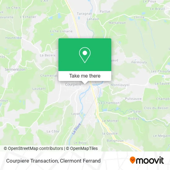Courpiere Transaction map