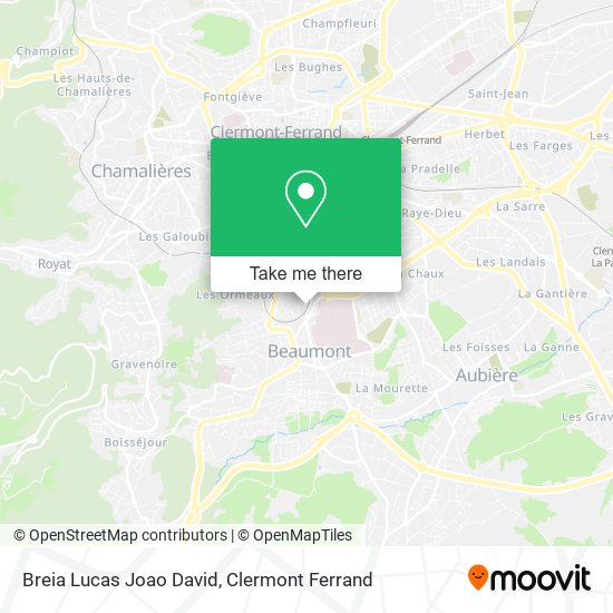 Breia Lucas Joao David map