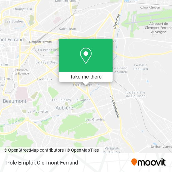 Pôle Emploi map