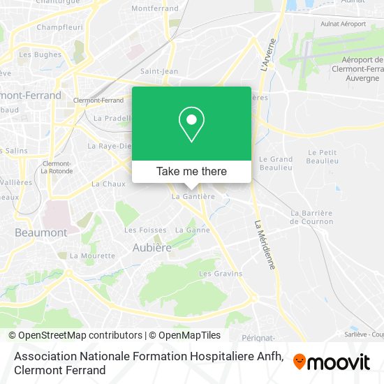 Association Nationale Formation Hospitaliere Anfh map