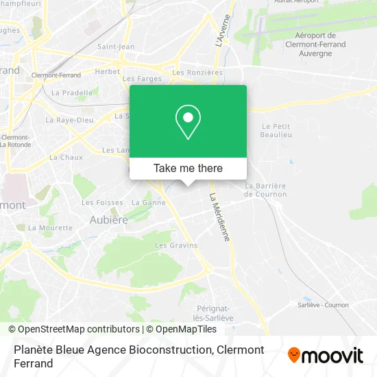 Planète Bleue Agence Bioconstruction map