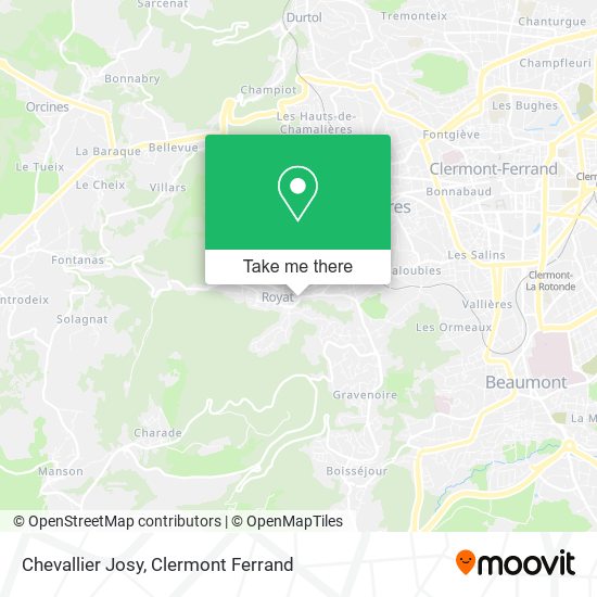 Chevallier Josy map