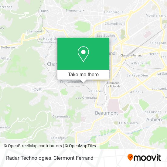 Radar Technologies map