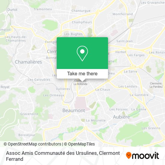Assoc Amis Communauté des Ursulines map