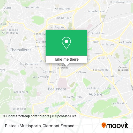 Plateau Multisports map