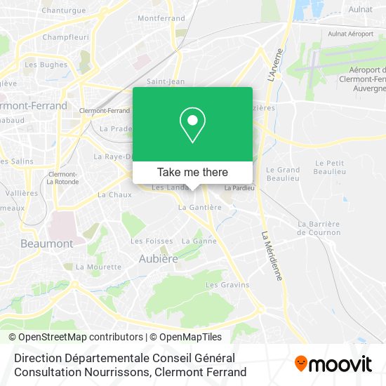 Direction Départementale Conseil Général Consultation Nourrissons map