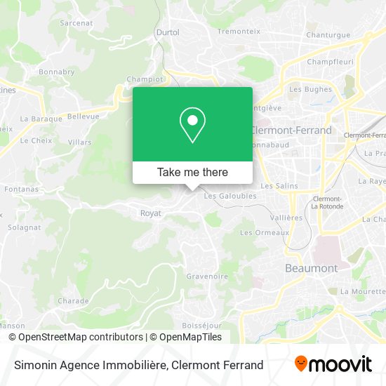 Simonin Agence Immobilière map