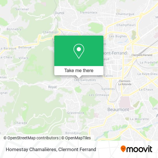 Homestay Chamalières map