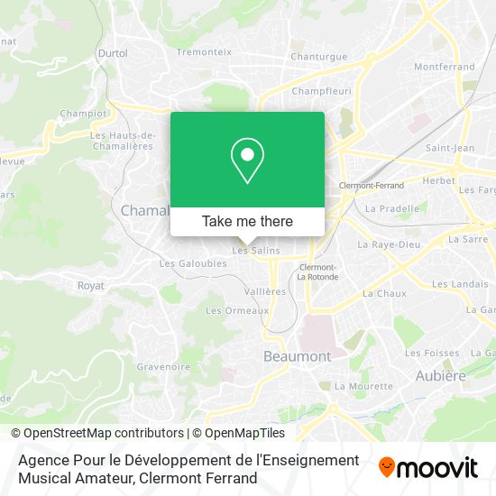 Agence Pour le Développement de l'Enseignement Musical Amateur map