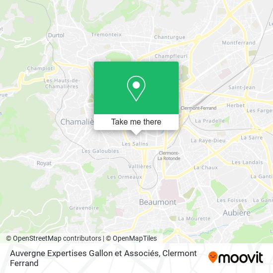Auvergne Expertises Gallon et Associés map