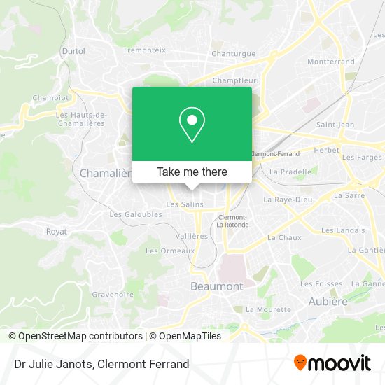 Dr Julie Janots map