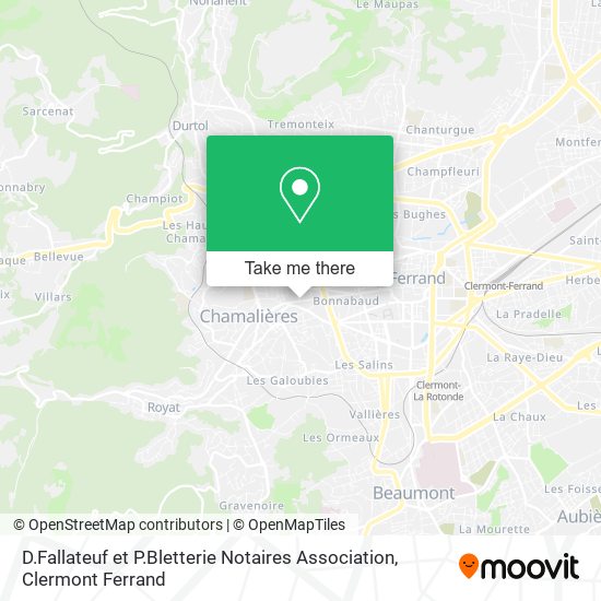 D.Fallateuf et P.Bletterie Notaires Association map