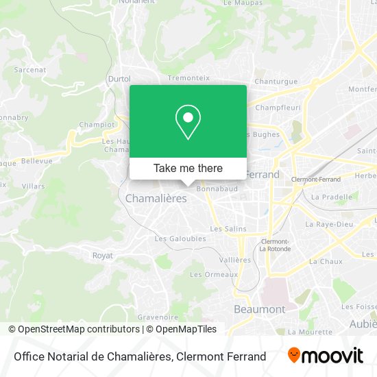 Office Notarial de Chamalières map