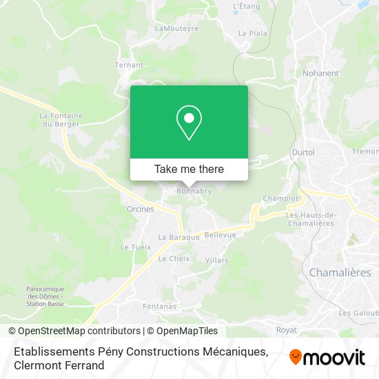 Etablissements Pény Constructions Mécaniques map