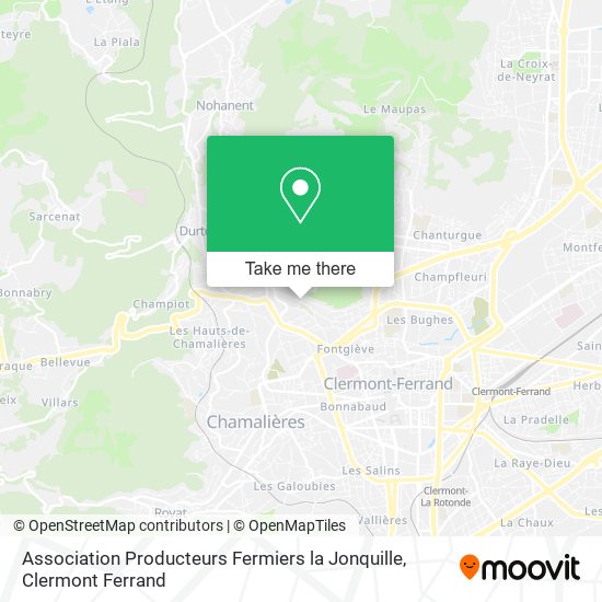 Mapa Association Producteurs Fermiers la Jonquille