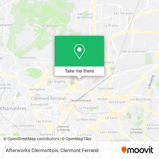 Afterworks Clermontois map