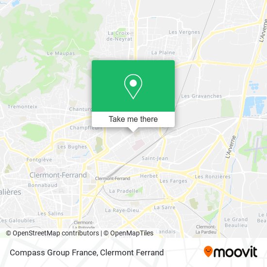 Mapa Compass Group France